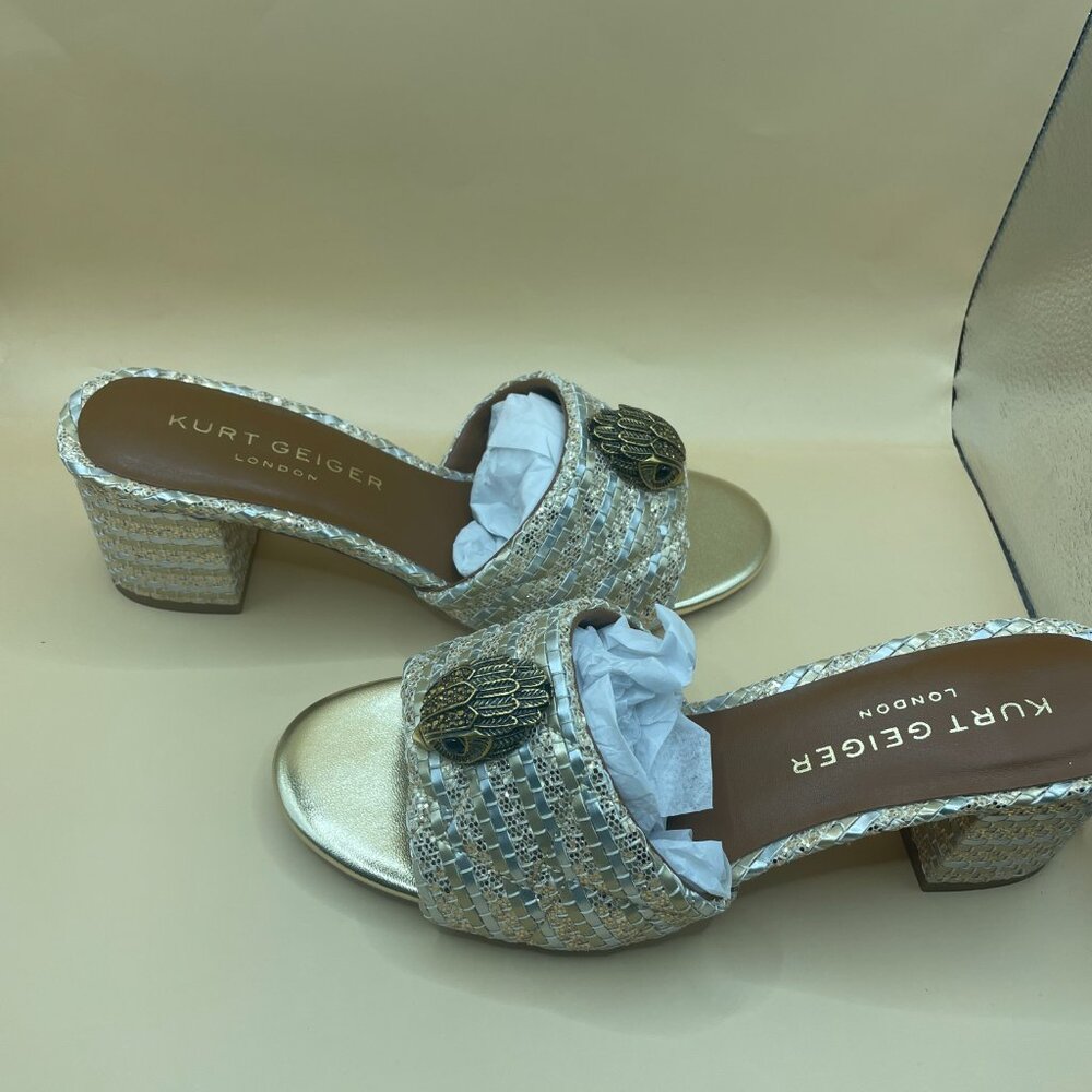 KURT GEIGER KENSINGTON BLOCK MULE HEEL 7 - Picture 10 of 13